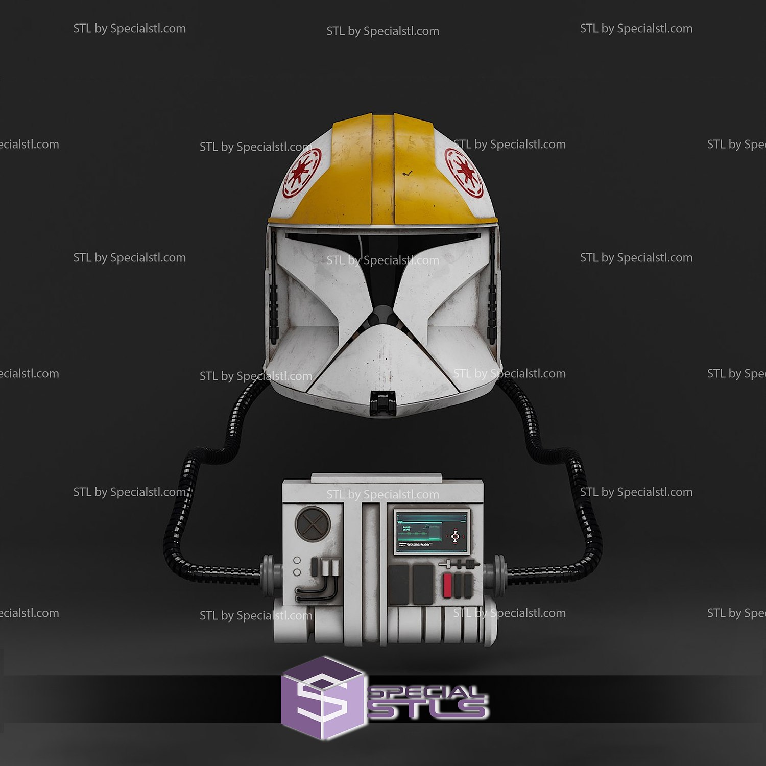 cosplay stl files phase 1 clone trooper helmet 3d print wearable 3D print model - Mito3D