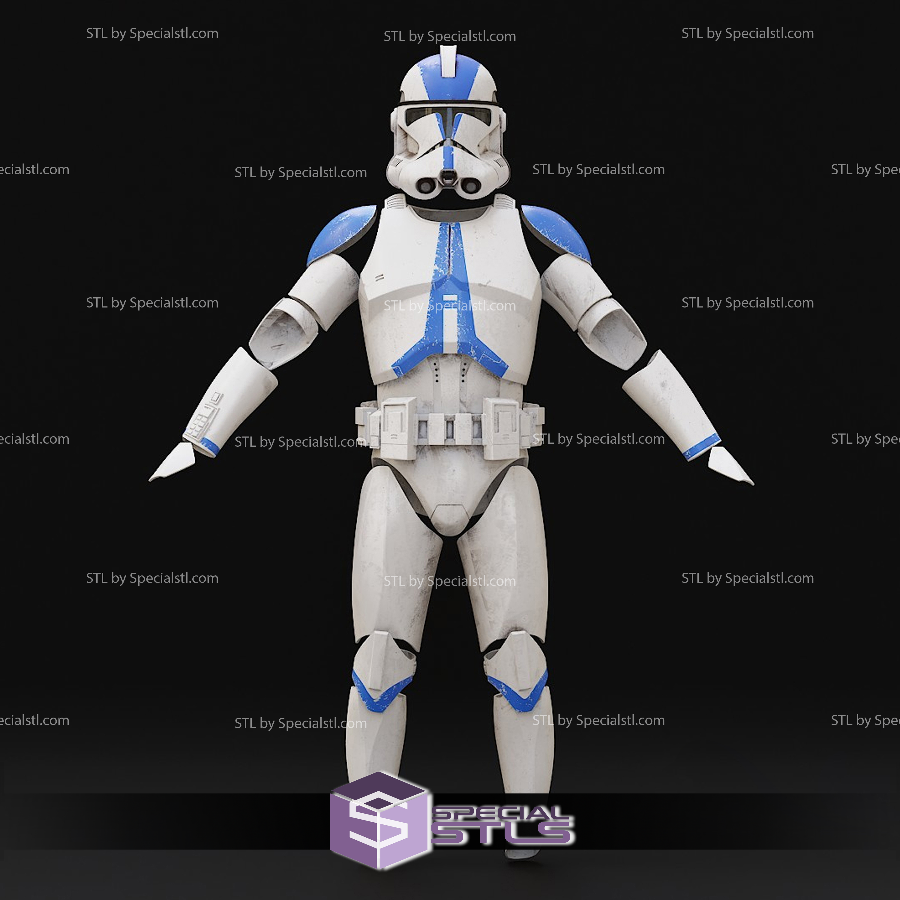 cosplay stl File fase 2 clone soldato armatura indossabile 3D print model - Mito3D
