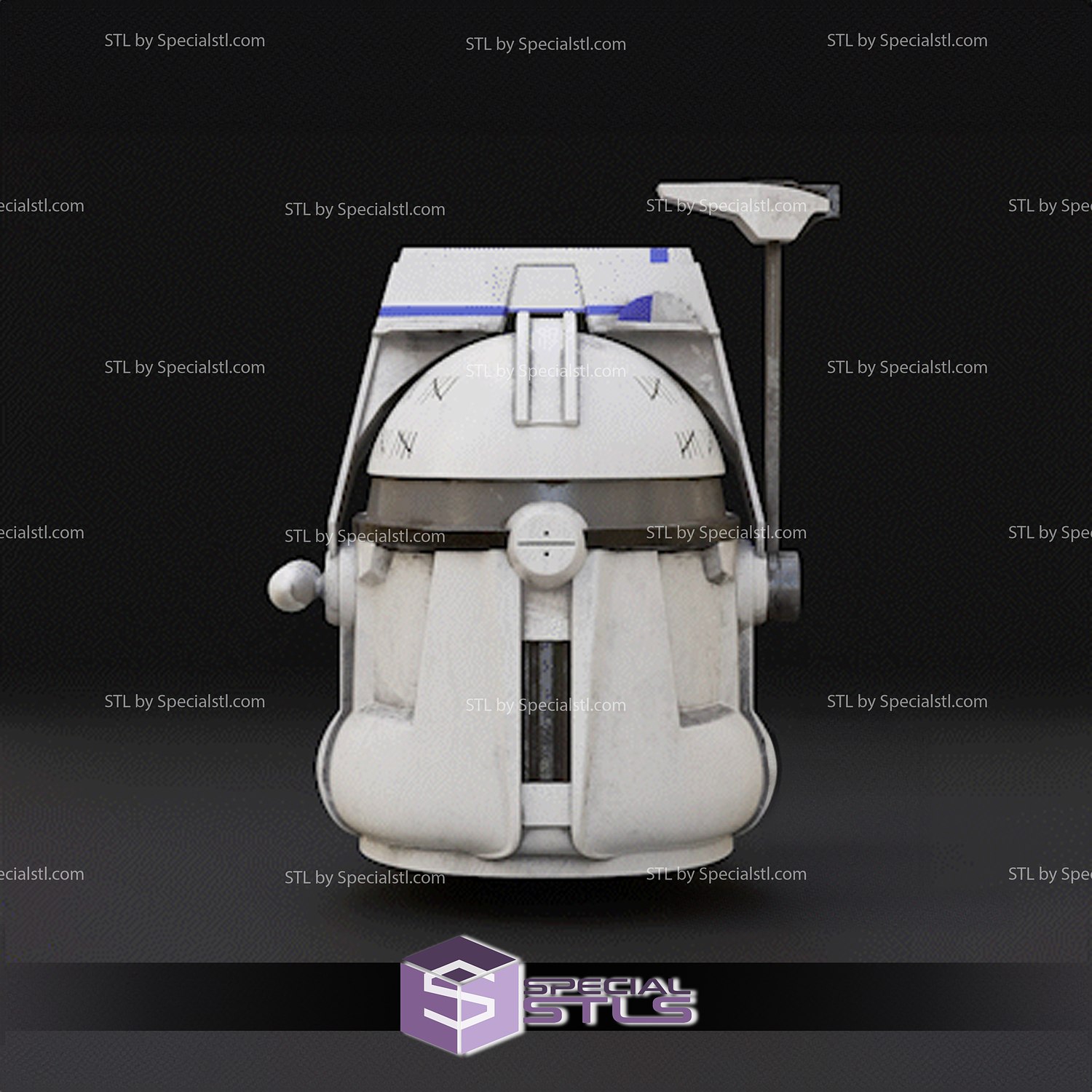 cosplay stl arquivos realista capitão rex capacete 3d impressão 3D print model - Mito3D