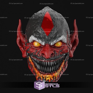 cosplay stl files red goblin mask 3d print wearable 3d print model - Mito3D