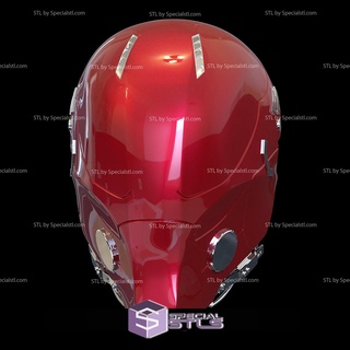 cosplay stl archivos rojo capucha Arkham Caballero clásico casco 3d print model - Mito3D