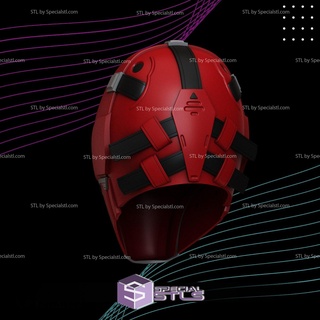 cosplay stl archivos rojo capucha Caballero 3d impresión usable 3d print model - Mito3D