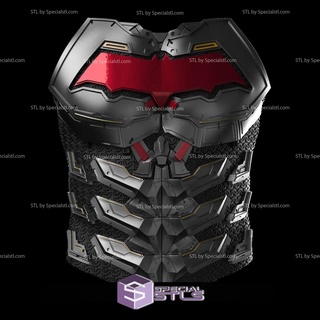 cosplay stl files red hood samurai chest armor 3d print wearable 3d print model - Mito3D