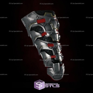 cosplay stl files red hood samurai forearm 3d print wearable 3d print model - Mito3D