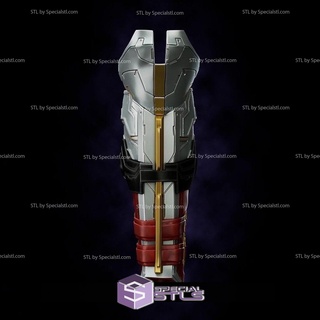 cosplay stl File rosso cappuccio samurai stinco 3d Stampa indossabile 3d print model - Mito3D
