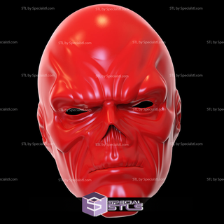 cosplay stl dossiers rouge crâne masque 3d print model - Mito3D