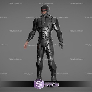 cosplay stl archivos robocop 2014 negro traje 3d print model - Mito3D
