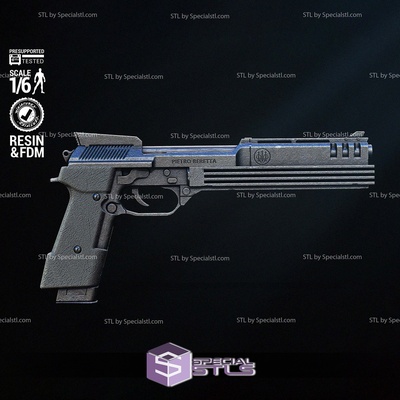 cosplay stl file robocop pistola speciale 3d print model - Mito3D