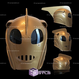 cosplay stl files rocketeer helmet details 3d print 3d print model - Mito3D
