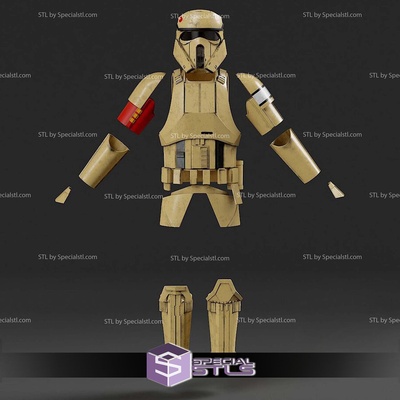 kostüm oyunu stl dosyalar haydut shoretrooper zırh v2 özel 3d print model - Mito3D