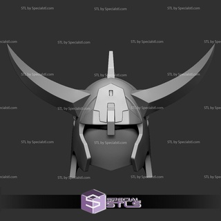 Cosplay stl Dateien Ronin Krieger Ryo Gleichfalls Helm 3d print model - Mito3D