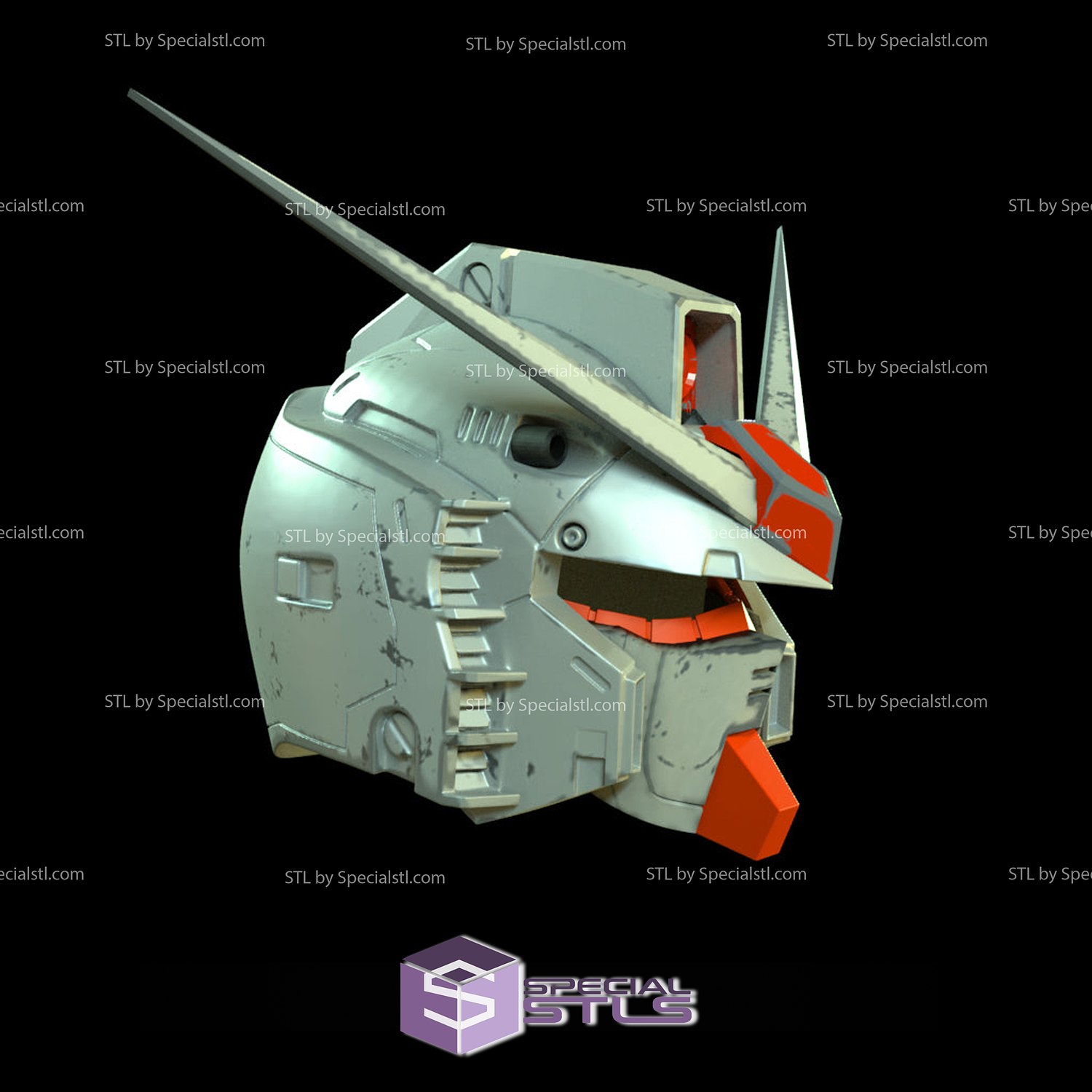 cosplay stl archivos rx78 gundam casco 3D print model - Mito3D