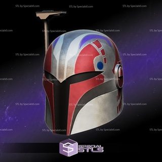 cosplay stl files sabine helmet starwars 3d print wearable 3d print model - Mito3D