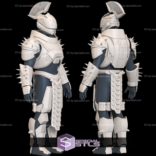 cosplay stl files saint-14 full armor destiny 2 lore 3d print model - Mito3D