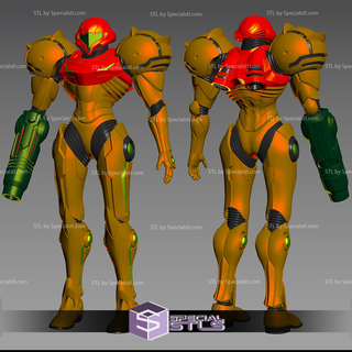 cosplay stl dossiers samus aran corps armure 3d print model - Mito3D