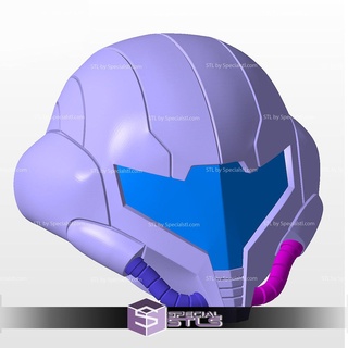 cosplay stl archivos samus aran casco 3d print model - Mito3D