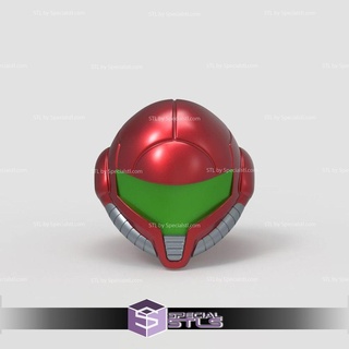 cosplay stl files samus helmet 3d print wearable 3d print model - Mito3D