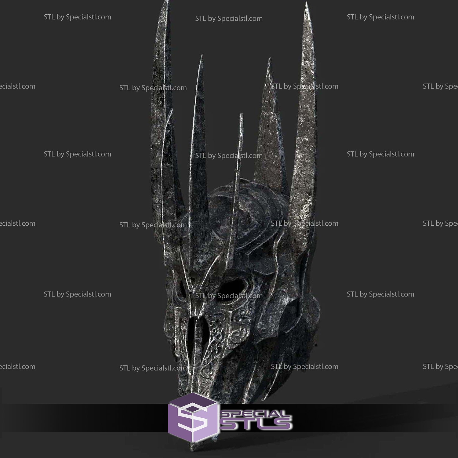 cosplay stl files sauron helmet specialstl 3D print model - Mito3D