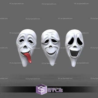 cosplay stl files scary movie masks 3d print wearable 3d print model - Mito3D