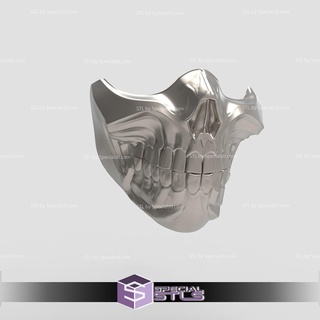 cosplay stl files scorpion mortal kombat skull mask 3d print wearable 3d print model - Mito3D