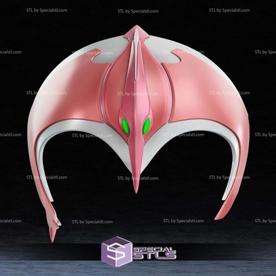 cosplay stl files sengoku pink ranger helmet specialstl 3d print model - Mito3D