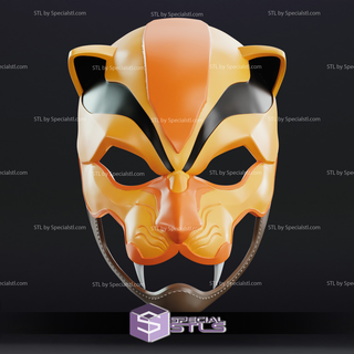 cosplay stl dossiers sengoku Jaune ranger masque 3d impression 3d print model - Mito3D