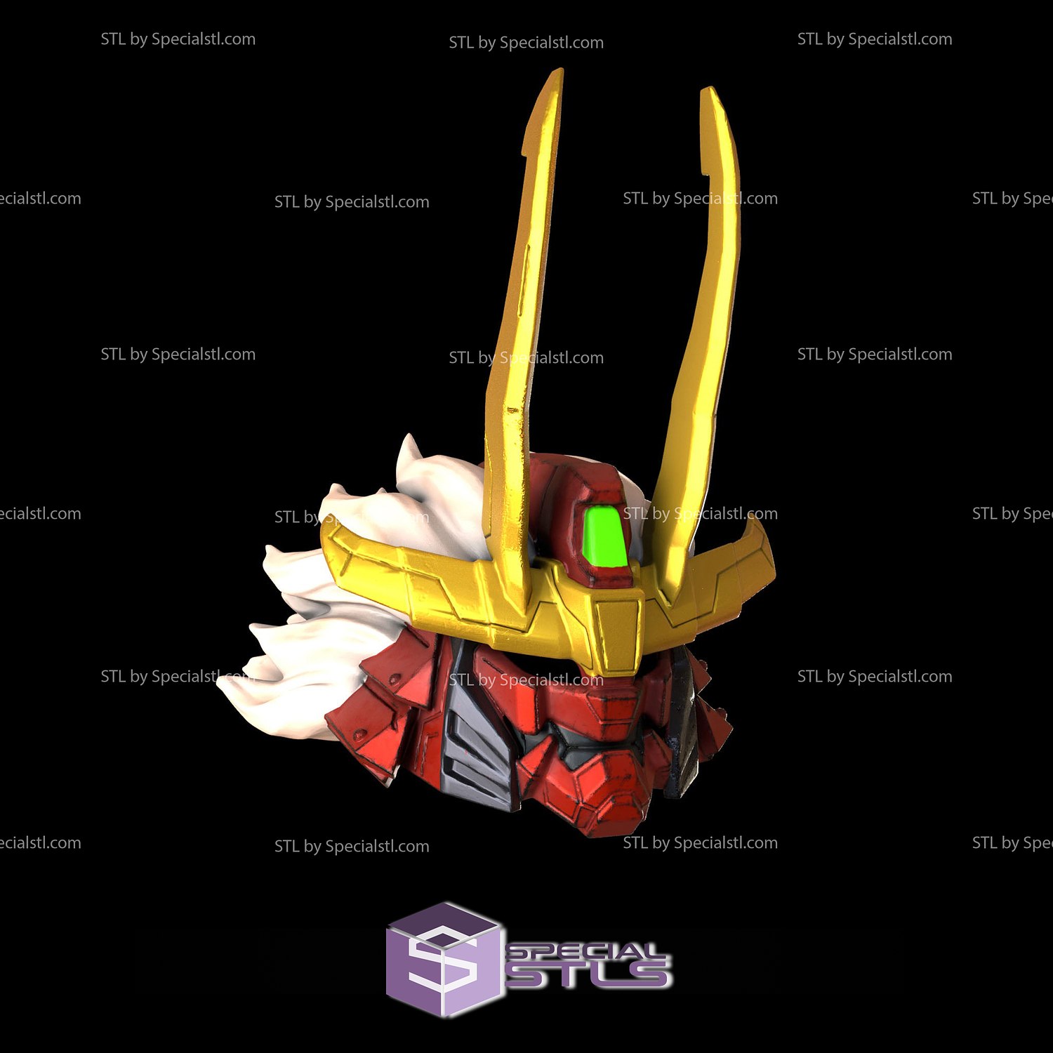 cosplay stl dossiers Shingen Takeda gundam casque 3D print model - Mito3D