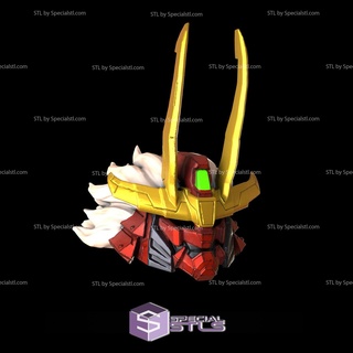 cosplay stl archivos shingen takeda gundam casco 3d print model - Mito3D