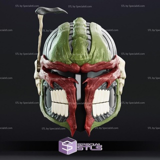 cosplay stl files skull mandalorian helmet wearable 3d print 3d print model - Mito3D