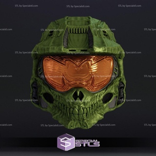 cosplay stl archivos cráneo Maestro jefe casco usable 3d impresión 3d print model - Mito3D