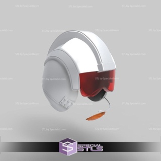 cosplay stl files snow speeder pilot helmet 3d print wearable 3d print model - Mito3D