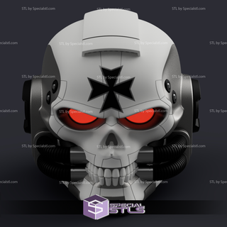 cosplay stl files space marine chaplain helmet 3d print model - Mito3D