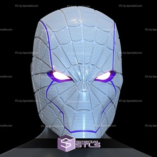 cosplay stl files spiderhood helmet 3d print model - Mito3D