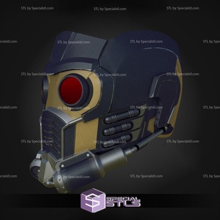 cosplay stl archivos estrella señor casco v2 3d print model - Mito3D