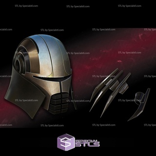 cosplay stl files starkiller helmet claws 3d print model - Mito3D