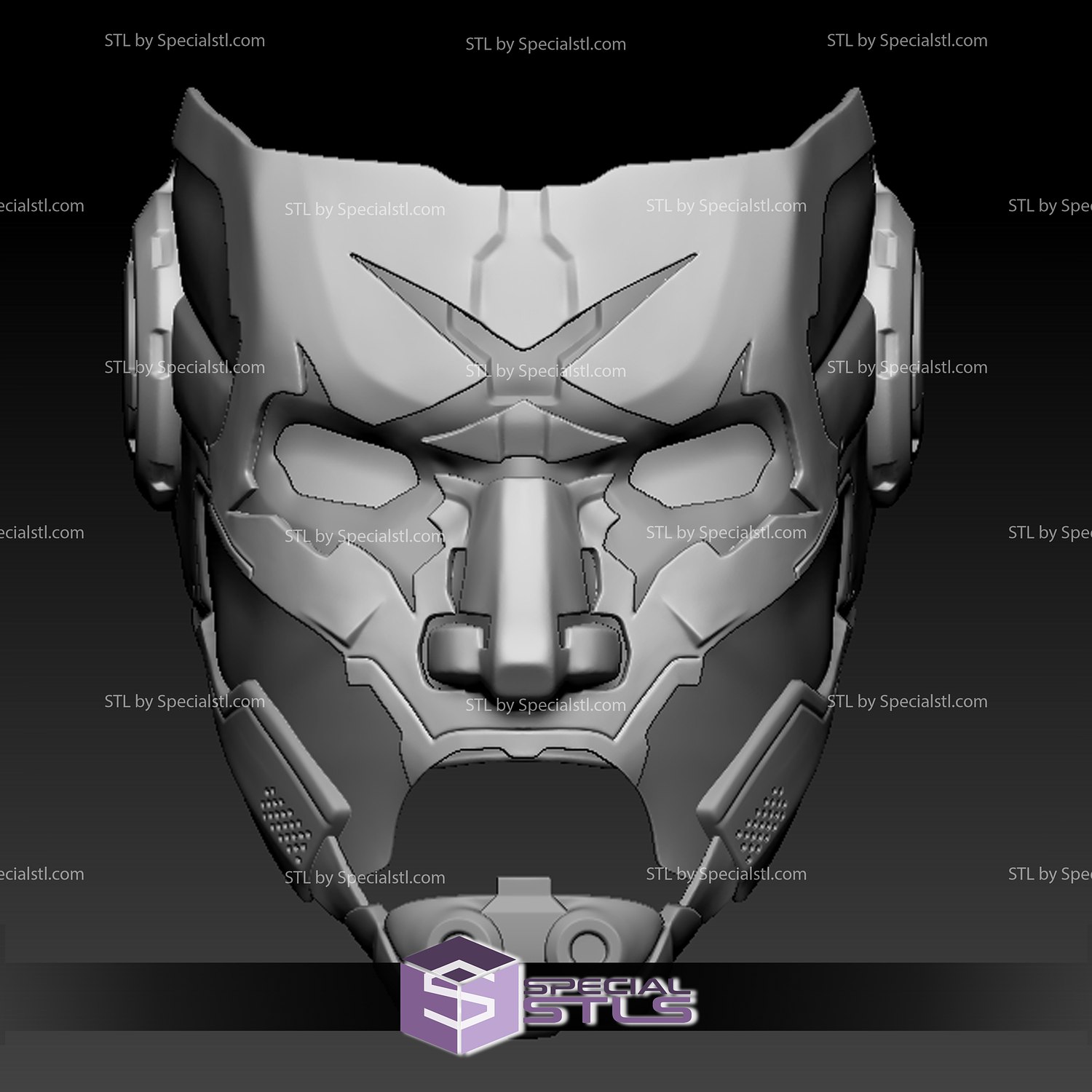 cosplay stl files static x xero mask 3D print model - Mito3D