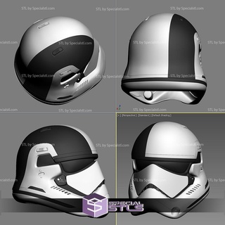cosplay stl dossiers stormtrooper ordre étoile guerres dernier jedi casque 3d print model - Mito3D