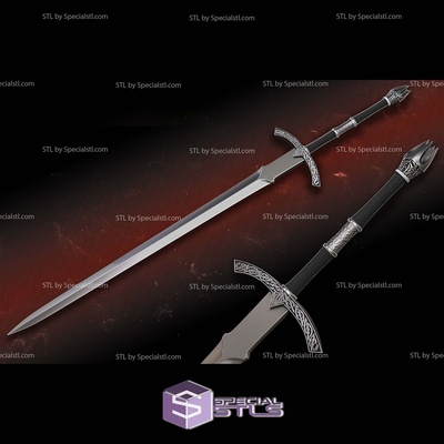 cosplay stl files sword of a witch king specialstl 3d print model - Mito3D
