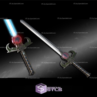 cosplay stl files sword omens 3d print model - Mito3D