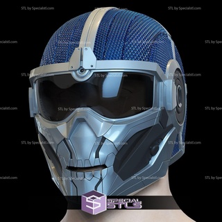 cosplay stl files taskmaster black widow movie helmet 3d print model - Mito3D
