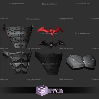 cosplay stl files terminator bat chest 3d print wearable 3d print model - Mito3D
