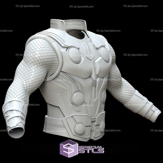 cosplay stl arquivos Thor colete armaduras 3d print model - Mito3D