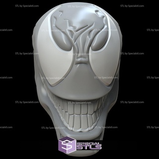 cosplay stl files venom helmet todd mcfarlane style 3d print model - Mito3D