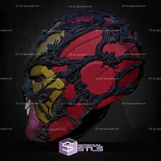 cosplay stl files venomized iron man helmet 3d print wearable 3d print model - Mito3D