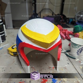 cosplay stl files voltes v pilot helmet wearable 3d print model - Mito3D
