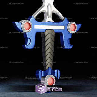 cosplay stl archivos voltrones flameante espada 3d print model - Mito3D