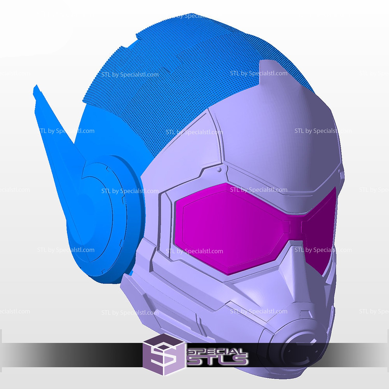 cosplay stl files wasp helmet 3D print model - Mito3D