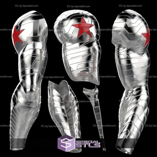 cosplay stl files winter soldier arm classic bucky cosplay stl files winter soldier arm classic bucky  3d print model - Mito3D