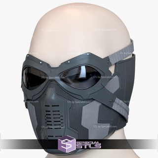 cosplay stl files winter soldier bucky masks 3d print model - Mito3D