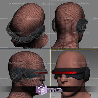 cosplay stl files x-men cyclops laser beam comic 3d print model - Mito3D
